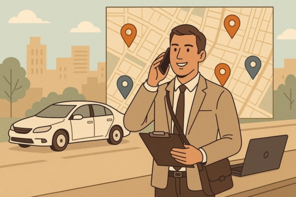 Field Reps on a greyed out map