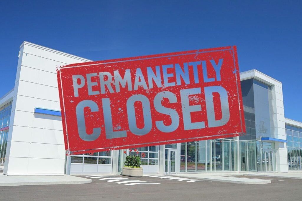 Dealership Closed Permanently