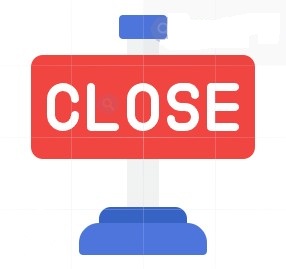 Closing sign